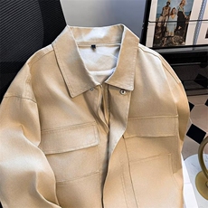 复古多口袋工装夹克外套男士百搭休闲运动棒球服上衣服W1041/P82，男装夹克，星座506B