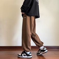 港风休闲裤男宽松拖地束脚裤卫裤KP726P40，男装休闲裤，星座1204-3