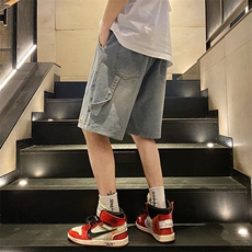 2024夏季新款港风水洗做旧牛仔短裤五分裤DK2312-P55，男装休闲裤，星座914-3