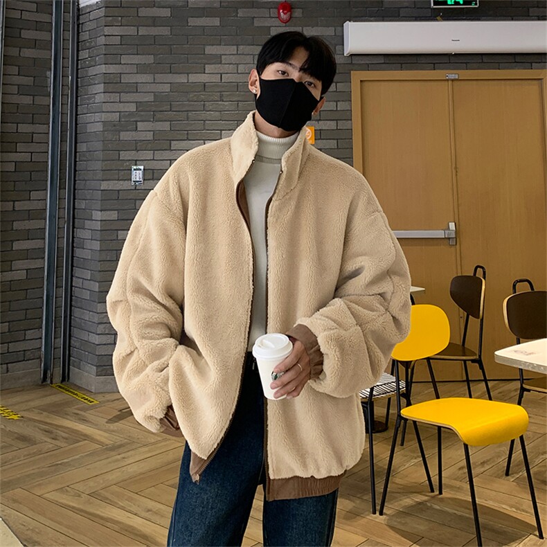 双面穿棉衣D2220-TP115控158可二开两穿冬季加绒宽松外套男,男装棉衣,电商A102-1
