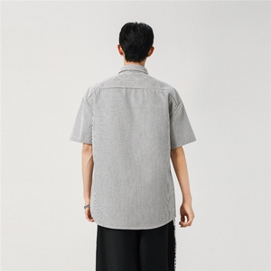 夏季经典条纹短袖衬衫现货款 CS075-P30图片