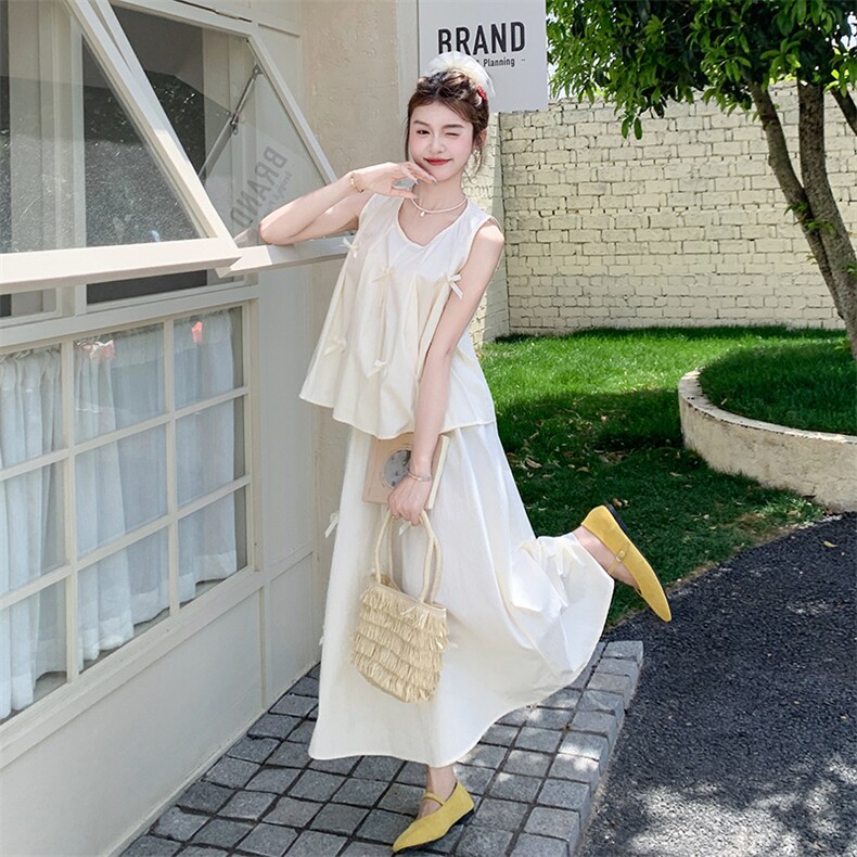 现货两件套裙蝴蝶结套装裙2C122-2536-P155-K228,女装套装/套裙,2C122