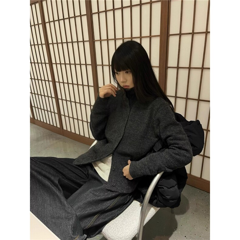 W10477-P60网图现货高质量洗水百花绒针织衫毛衣外套,男装针织衫/毛衣,星座1608
