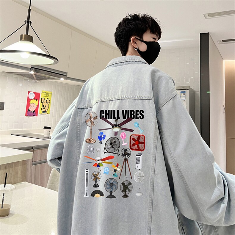 牛仔夹克男大码牛仔外套男茄克 NJ77383-P60图片