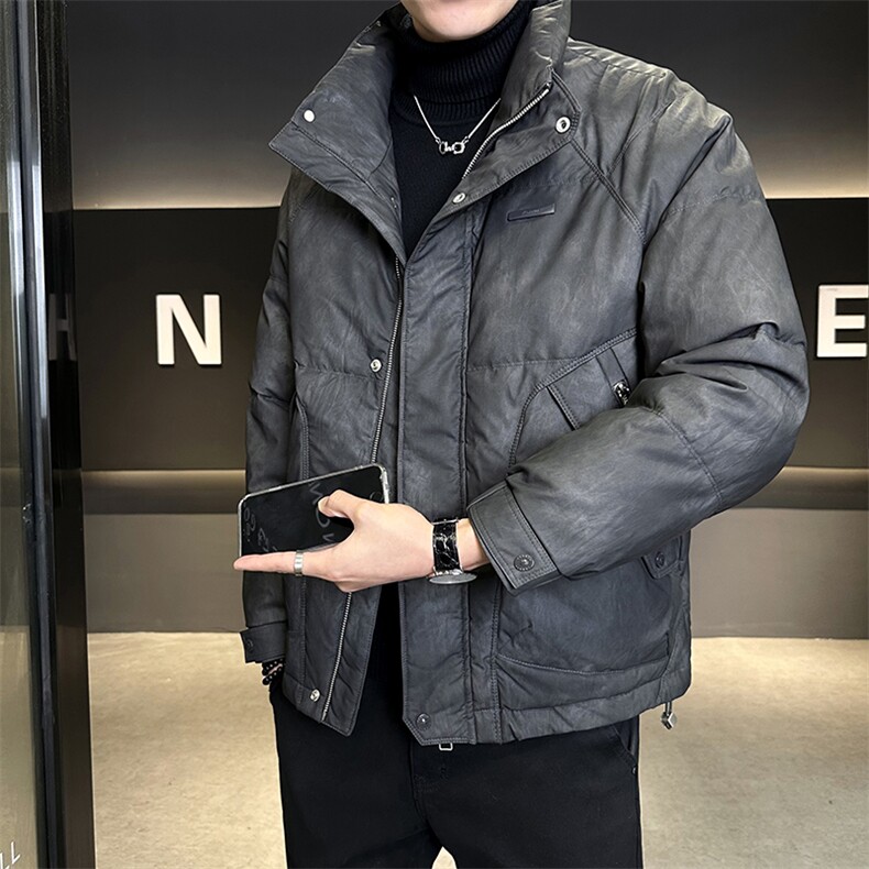 M-3XL28997-P245标50绒冬季保暖立领皮羽绒服男控券后价338,男装羽绒服,电商B321-1