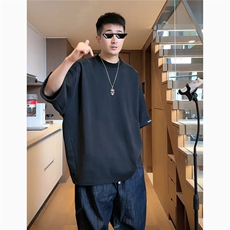 抖音--二狗到位-重磅蝙蝠袖T恤痞帅宽松大码蝙蝠袖tx0028-TP65，男装T恤，电商A089-1