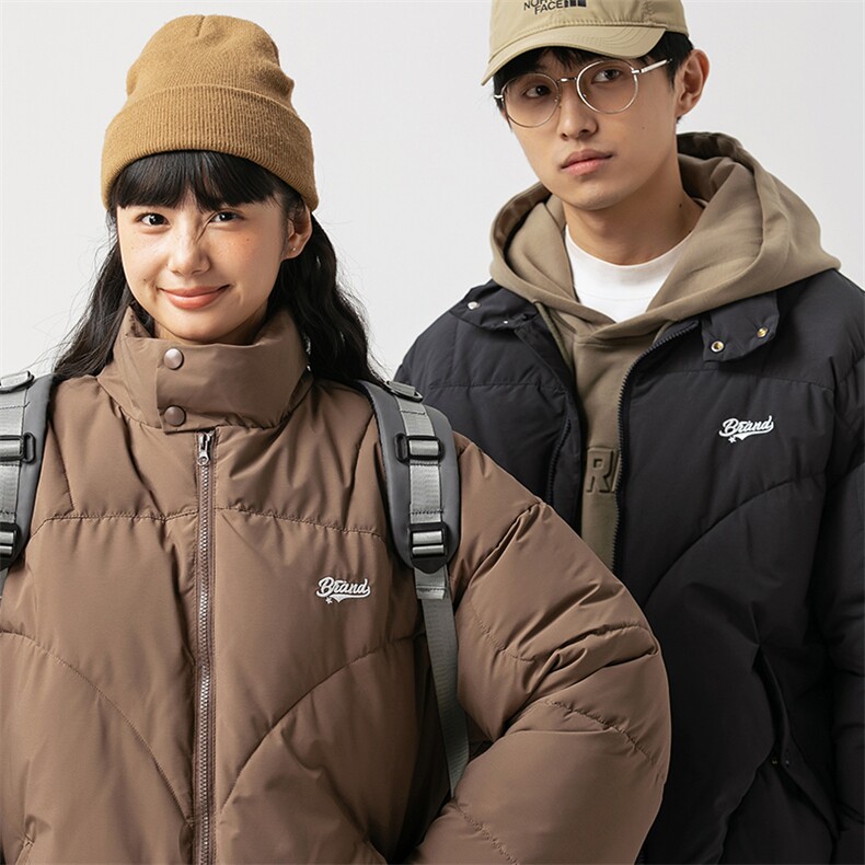 2026冬季新款男装日系潮牌纯色宽松休闲棉服加厚外套MY372-F139,男装棉衣,电商A101（原外27）