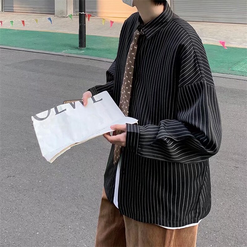 长袖衬衫男港风潮流C68P33,男装衬衫,星座1116-2