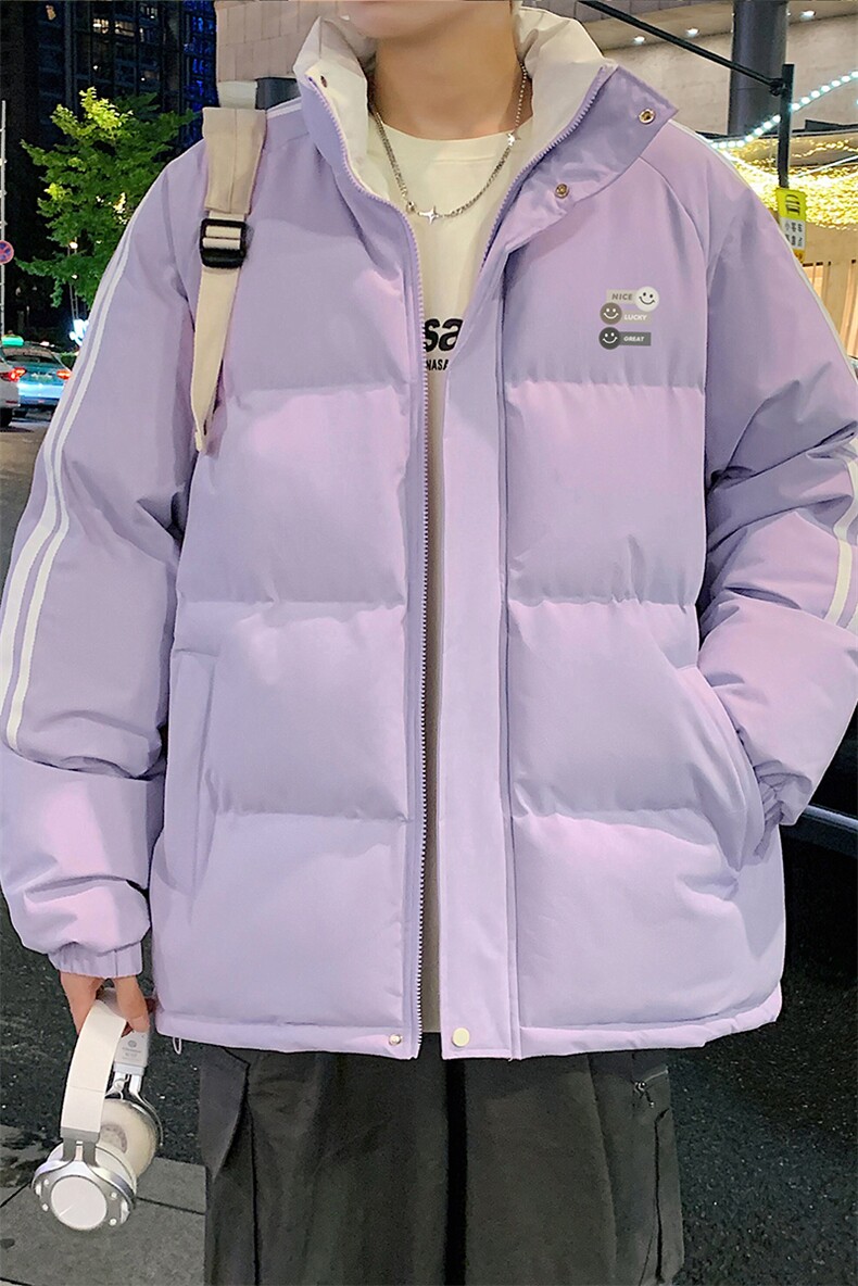 量大优可提供视频冬棉衣立领条纹HD019-1-MF5221-P75,男装棉衣,电商019-1