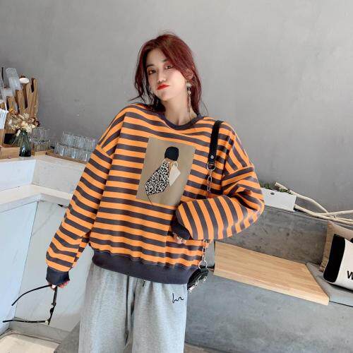 冬季条纹加水晶绒大气保暖不挑人，女装，优奇库