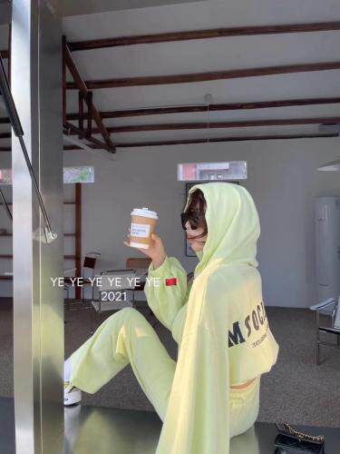 Simple.简希2021春新款字母图案洋气网红风三件套装，女装职业装，simple简希