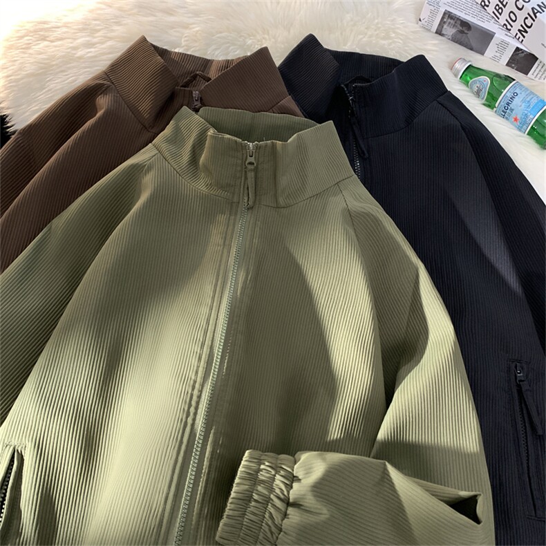 直播供货新款夹克外套男潮牌高级感宽松外套JK001-P50限价88,男装夹克,电商A178