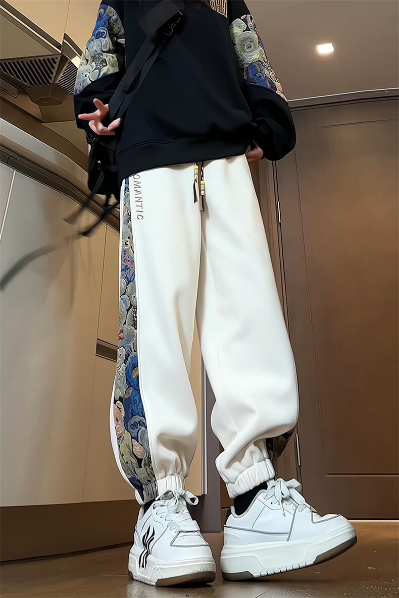 2024HK23433改长春季新款内景小熊卫裤M-5XHK23619-特P30,男装休闲裤,电商A022