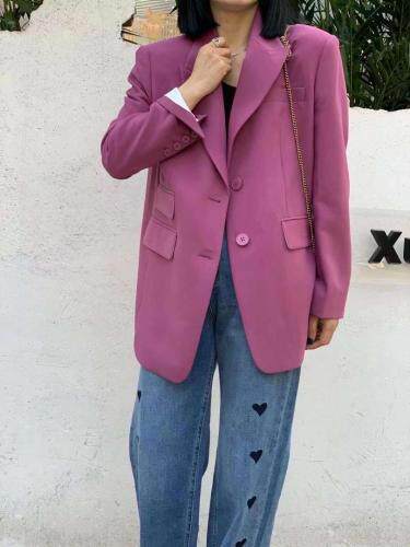 秋款西装外套三个颜色ML，女装西装，欧诗尚