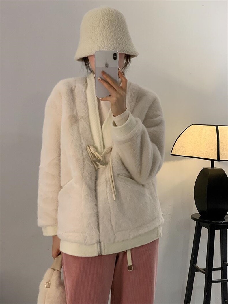 2022新韩系风款水貂毛外套推荐高品质,女装其它,蜜思优沫