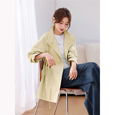 中长宽风衣外套女2026新款休闲时尚，女装风衣，鑫源服饰