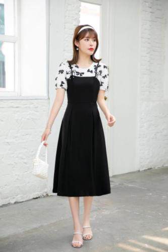 现货夏季假两件连衣裙，女装连衣裙，爽靓爽