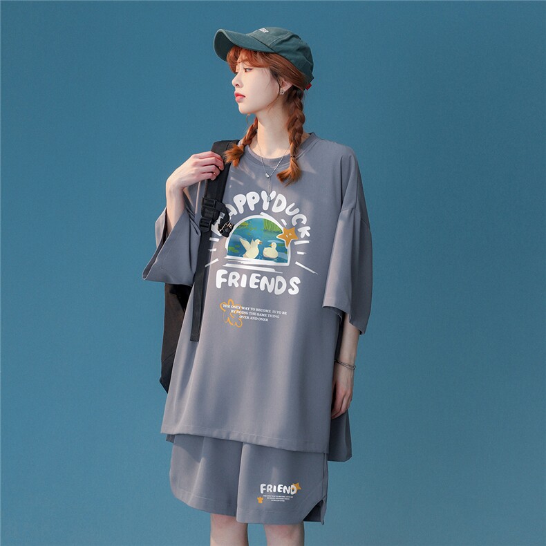 中性风2023夏季新款冰丝休闲运动套装TZ909P65---控88,男装休闲套装,A247A