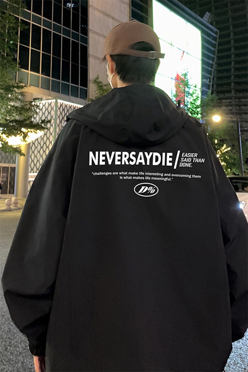 港风夜景时尚连帽冲锋衣夹克A247-F83806P75控98,男装夹克,电商A247