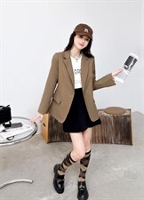 气质西装外套修身款，女装西装，XIMO 熙茉