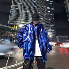 19秋冬骚男hiphop团队舞台装夜店演出PU皮夹克外套潮牌KK200P125，男装夹克，星座1114（原A254）