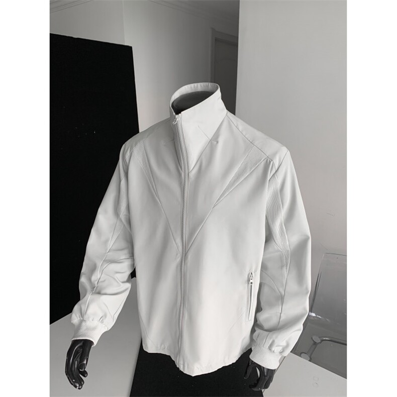 JK719-尺码M-3XL-P55-美式立领冲锋衣工装夹克户外机能软壳登山服图片