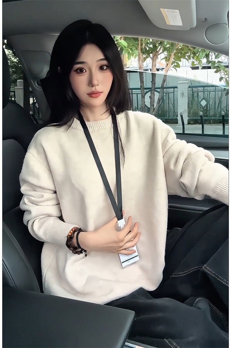 百花绒港风时尚圆领毛衣港韩休闲复古风上衣HY872TP35无差价,男装针织衫/毛衣,电商A102B