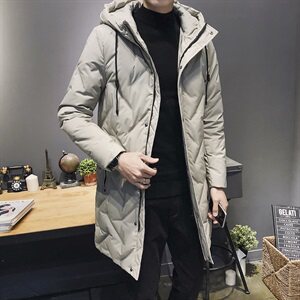 2021新款中长款羽绒服男士冬季加厚外套潮牌DS275T图片