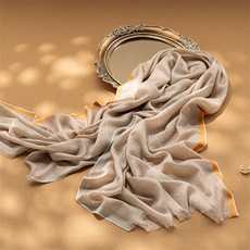 2025夏秋新款空调房羊绒围巾女100纯戒指绒简约时尚轻柔披肩外搭，围巾，江帆羊绒