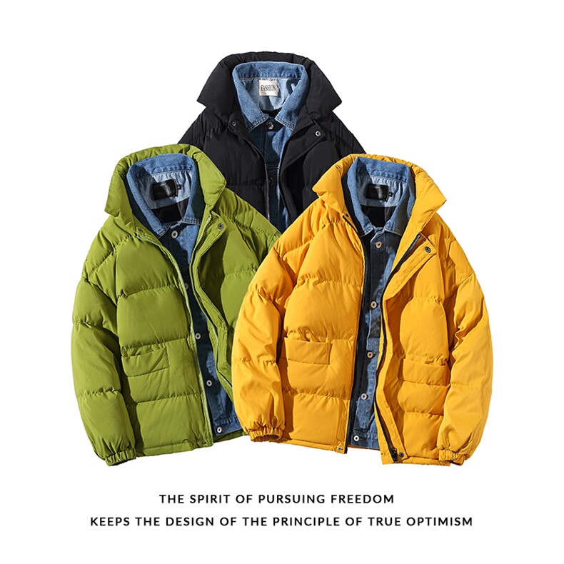 现货2W 抖音直播 牛仔假两件棉衣棉服 白底 8218 P118严控-158图片