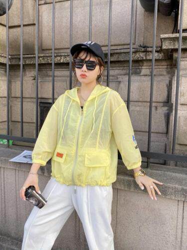 【现货】夏季新款糖果色薄款时尚防晒外套，女装，微迪菲