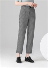 秋冬新款现货，针织小千鸟格显瘦烟管裤白搭款 26-31尺码，其它，艺尚丽人