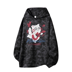 得物供货、重磅420克现货麂皮绒扎染卫衣HD019-1-WL25155ZR-P45，男装卫衣，电商019-1