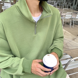 360克重磅冲锋衣内胆半拉链翻领POLO衫高领卫衣男WY77077P65控88图片