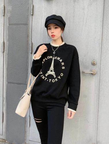 冬装新款加绒卫衣，女装卫衣/绒衫，依诺阁