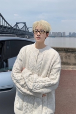 毛衣男秋冬新款港风宽松针织毛衫MYA5-P65，男装针织衫/毛衣，星座214-3