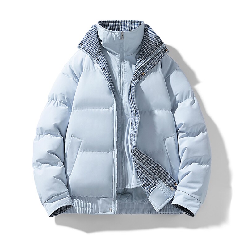 冬季新品得物美式潮流高品质格子加绒加厚棉衣外套棉服MY5566-P88,男装棉衣,星座610B-1