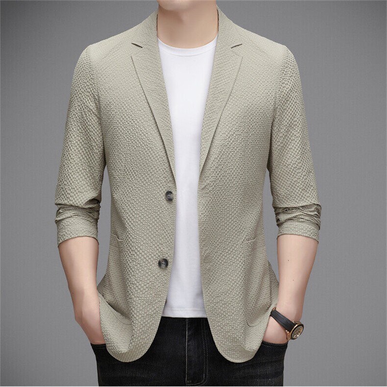 ZL-99126男式春夏新款长袖简约西服休闲商务便服西装防晒服,男装西服,电商B360