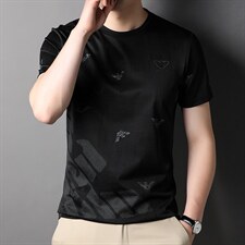 D22808钱塘2020-2夏季男士圆领商务精品短袖T恤P50，男装T恤，钱塘207-2