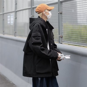 男秋季2022新款长袖防水牛津布冲锋衣外套QWT11P75图片