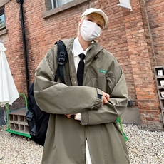 男士外套秋冬潮牌日系cityboy工装登山服连帽冲锋夹克W50222-p55，男装夹克，星座1008