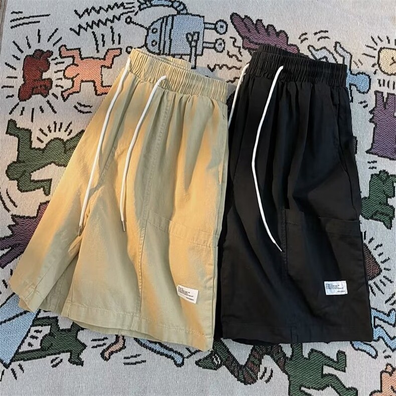 潮运动裤休闲裤时尚潮牌五分裤纯色夏季中腰潮流男D2116-P39,男装休闲裤,星座1109-3