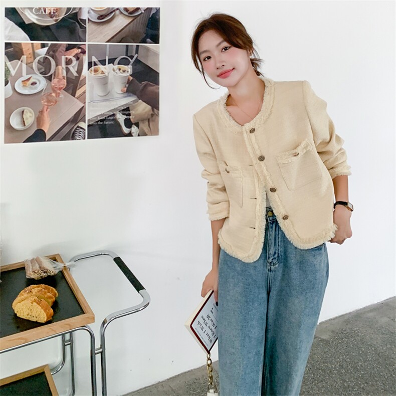 2023年秋季新款小香风短外套B190-82381-P135-K188,女装短外套,一九零