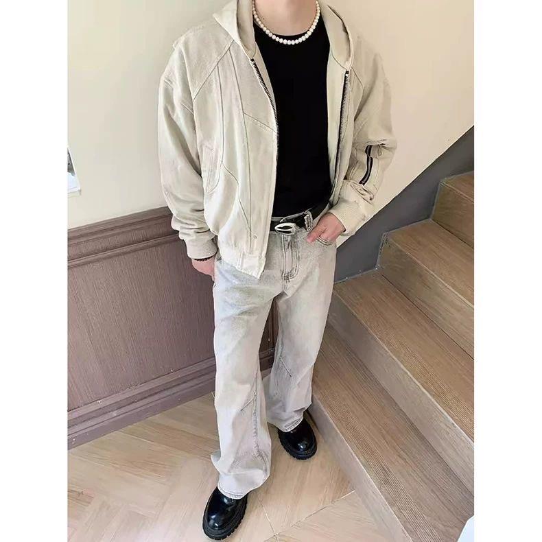 【有货】DJKV61-P105重磅cleanfit拉链开衫男秋季潮牌连帽夹克图片