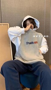 秋冬针织毛线马甲?卫衣帽衫,女装马甲,HV7ING