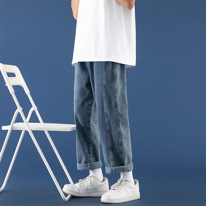 牛仔裤男宽松直筒裤K723P45,男装牛仔裤,星座1116-2
