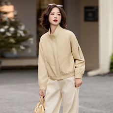 BAO引流海宁仿真皮皮衣女外套短款春装新款休闲气质仿绵羊皮夹克，女装皮衣，跑量工厂店