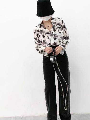 豹纹衬衫，女装衬衫，DL 迪黎