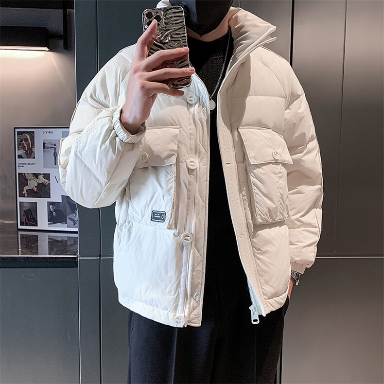 立领款白鸭绒新标50绒保暖休闲大口袋款B226-9010-P195,男装棉衣,电商A210