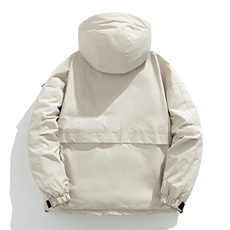 新款棉服羽绒棉保暖连帽拼色冬装情侣装韩版宽松棉袄K16-P95，男装棉衣，电商A128